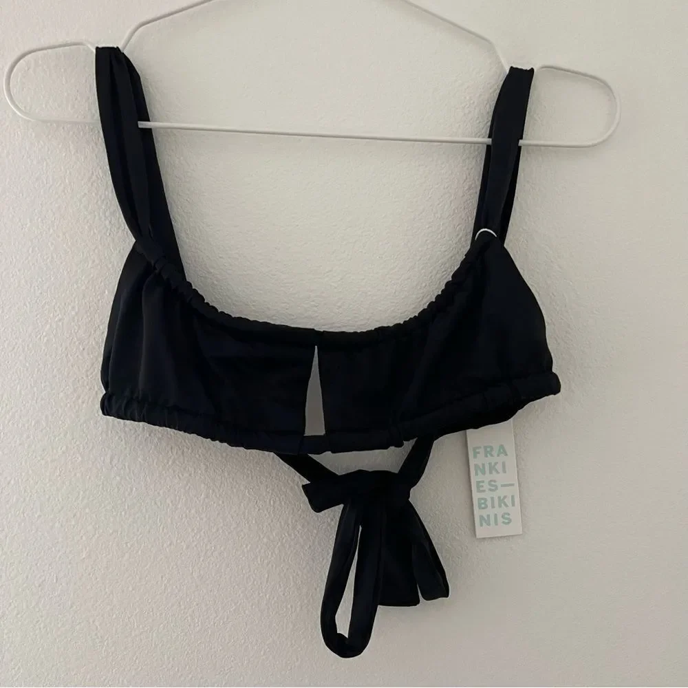 Frankie’s Bikinis Black Willow Top